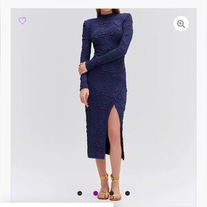 PATBO GALAXY Jacquard Midi Dress NWT